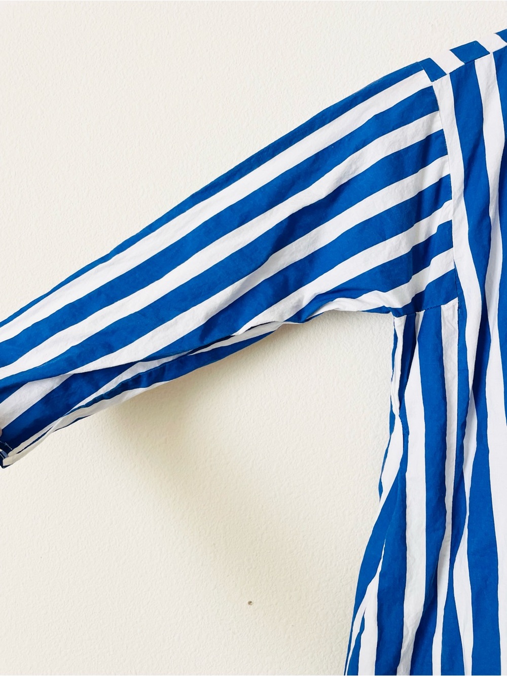 Pomander Place XS Camille Cabana blue & white striped kaftan maxi dress - Picture 3 of 8